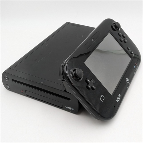 Nintendo Wii U - Console - Black 32GB - SNR FEF10160283 - JEF103987611 (B Grade) (Used)